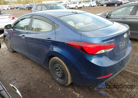 2016 Hyundai Elantra Se из США, поврежденный, VIN 5NPDH4AE6GH712506
